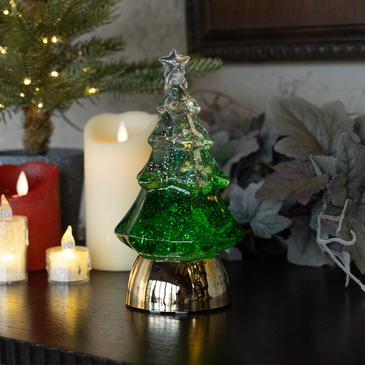 キラキラ光るウォーターツリー グリーン LED