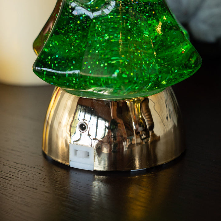 キラキラ光るウォーターツリー グリーン LED