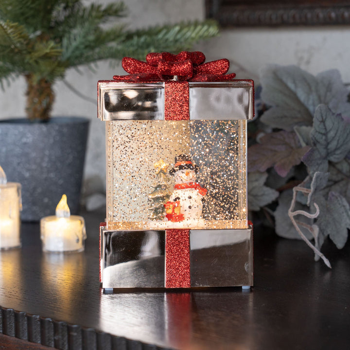 ウォータースピニング プレゼントBOX スノーマン CSD504R