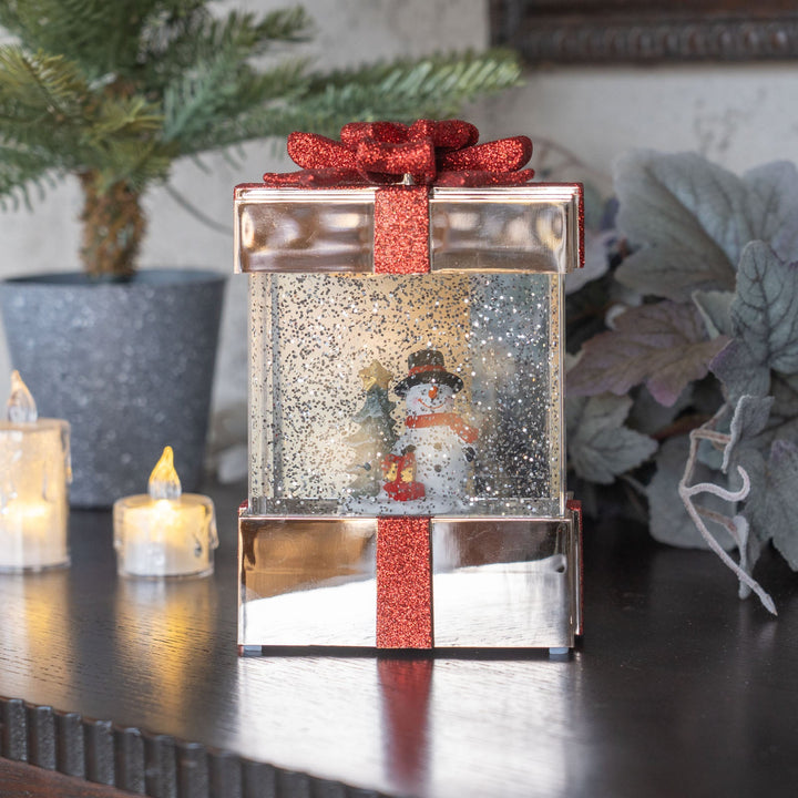 ウォータースピニング プレゼントBOX スノーマン CSD504R