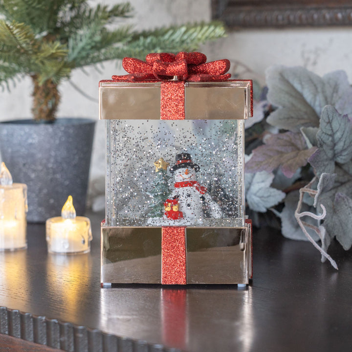 ウォータースピニング プレゼントBOX スノーマン CSD504R