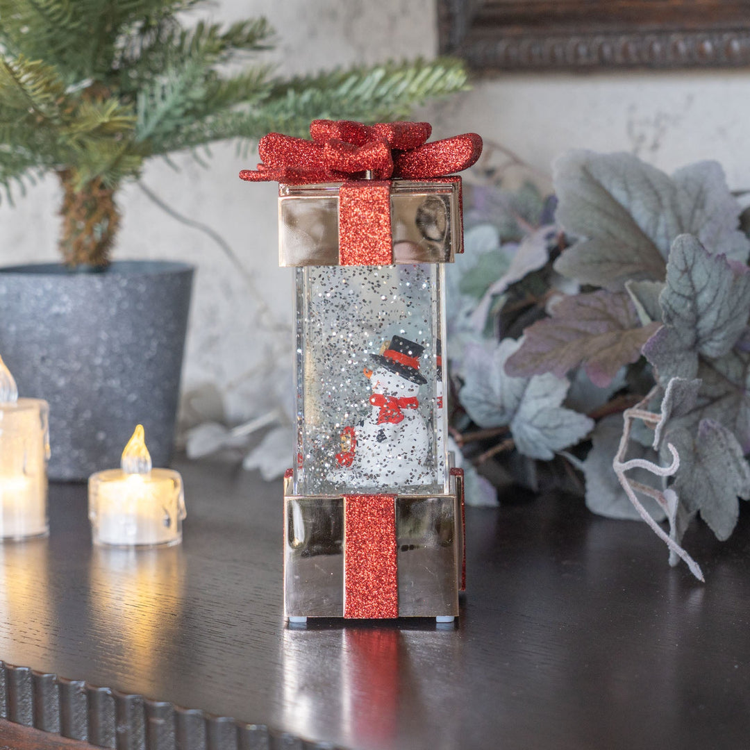 ウォータースピニング プレゼントBOX スノーマン CSD504R