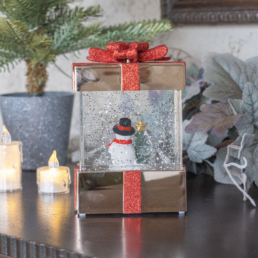 ウォータースピニング プレゼントBOX スノーマン CSD504R