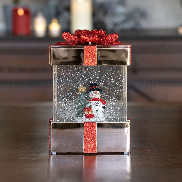 ウォータースピニング プレゼントBOX スノーマン CSD504R