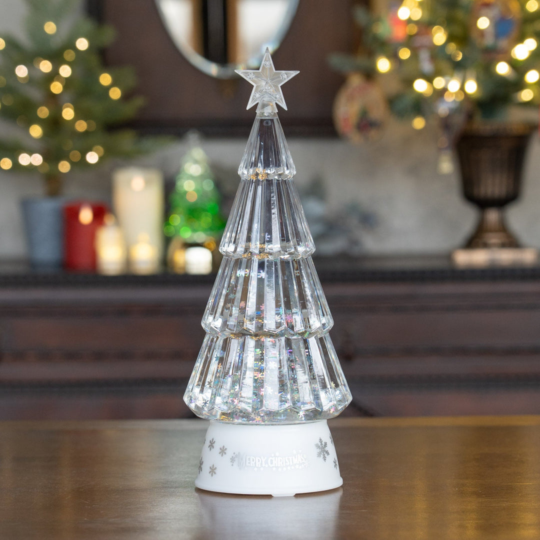 キラキラ光るウォーターツリー スノーフレークホワイト LED