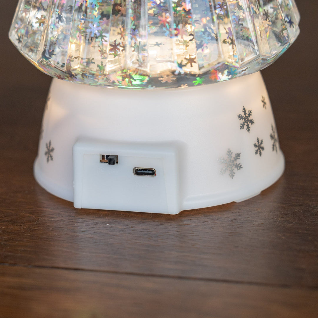 キラキラ光るウォーターツリー スノーフレークホワイト LED