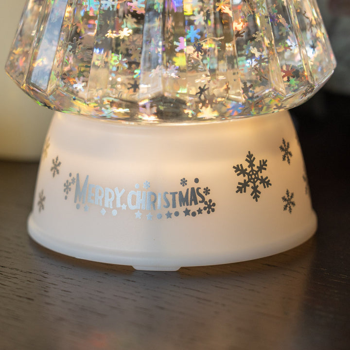 キラキラ光るウォーターツリー スノーフレークホワイト LED