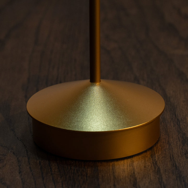 【SVELTE スヴェルト】小さな傘の様なトップが可愛らしい 充電式テーブルランプ GD