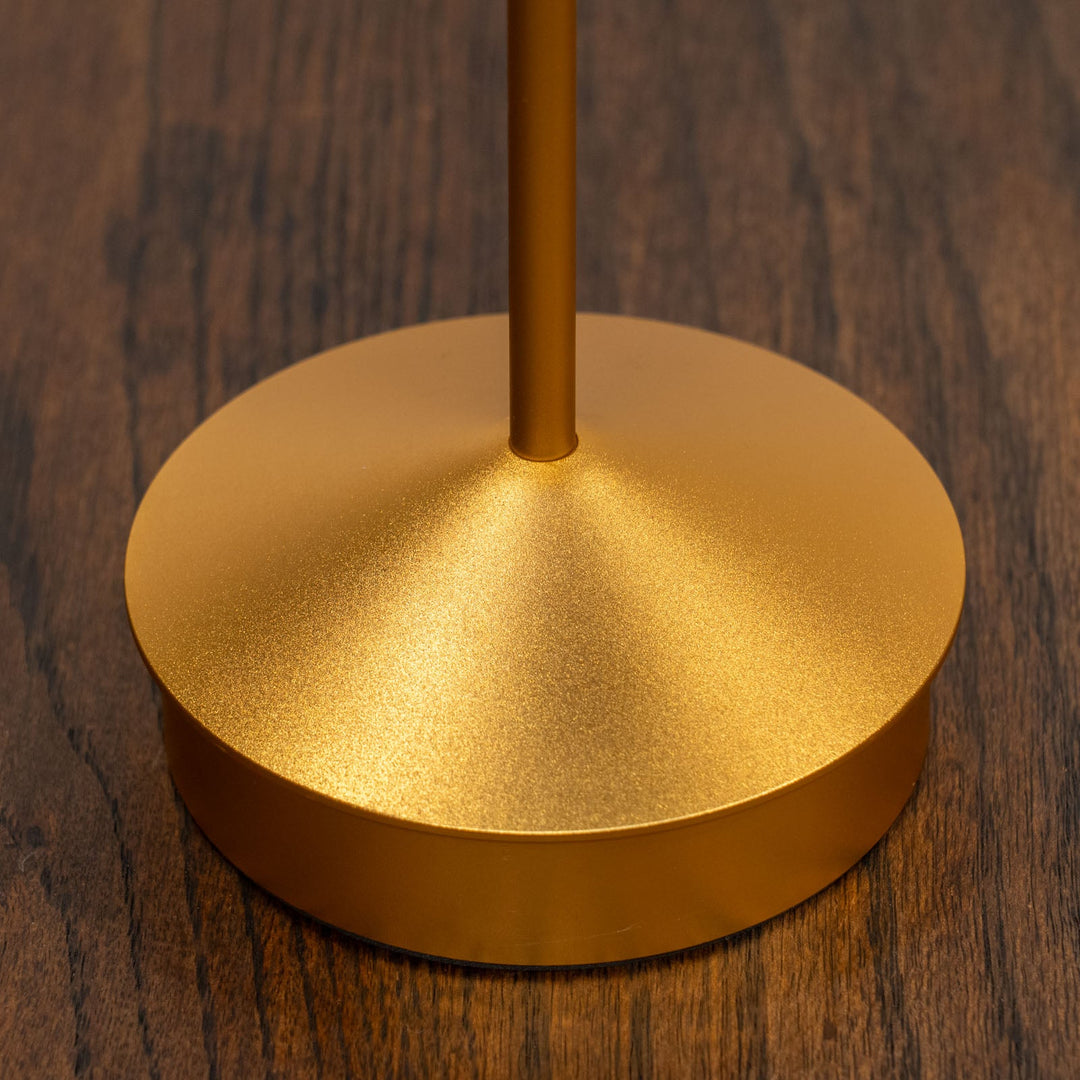 【SVELTE スヴェルト】小さな傘の様なトップが可愛らしい 充電式テーブルランプ GD